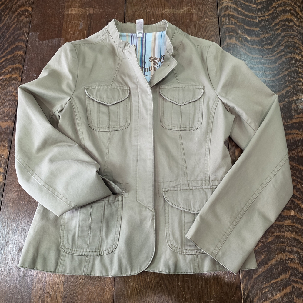 Old Navy Women's 4 pocket Utility Jacket in Khaki